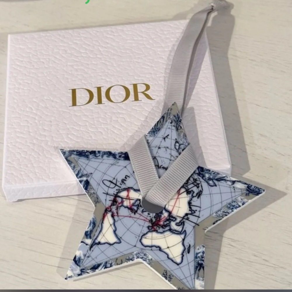 Dior Star Ornament with Map Design